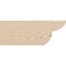 Ekena Millwork 6in. W x 6in. H x 16in. L Crestline Woodgrain TimberThane Rafter Tail, Primed Tan RFTUR06X06X16CRERCPR - alternate 2